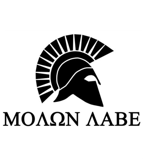 molon labe origin|molon labe in greek letters.